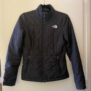 The North Face black quilted insulated jacket XS